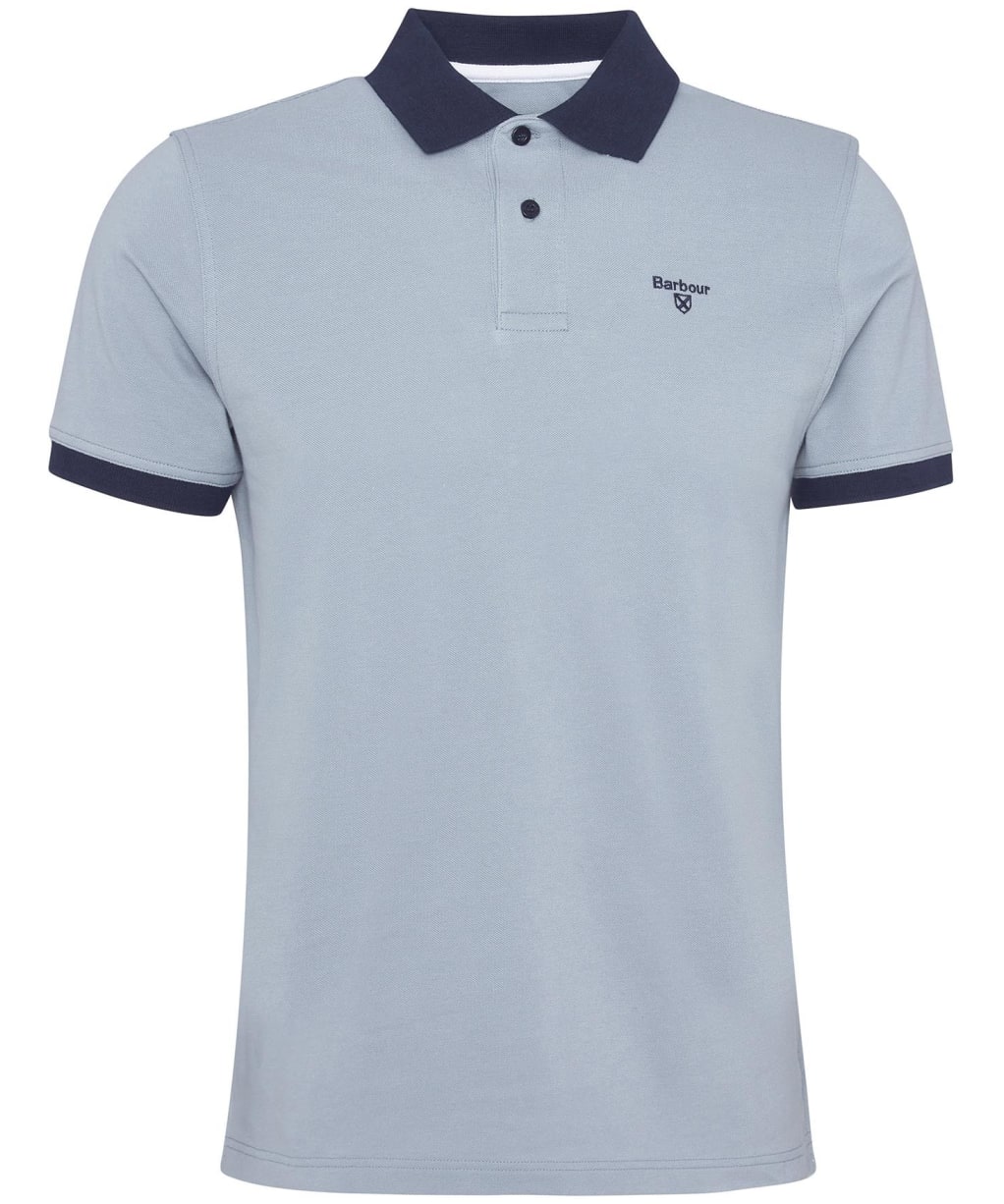 Men's Barbour Lynmouth Tipped Tailored Fit Polo Shirt - Lead