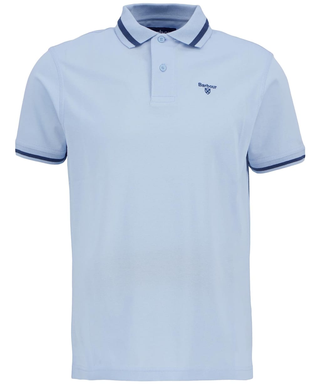 Men's Barbour Ferrybridge Lightweight Tailored Fit Polo Shirt - Ocean Sky