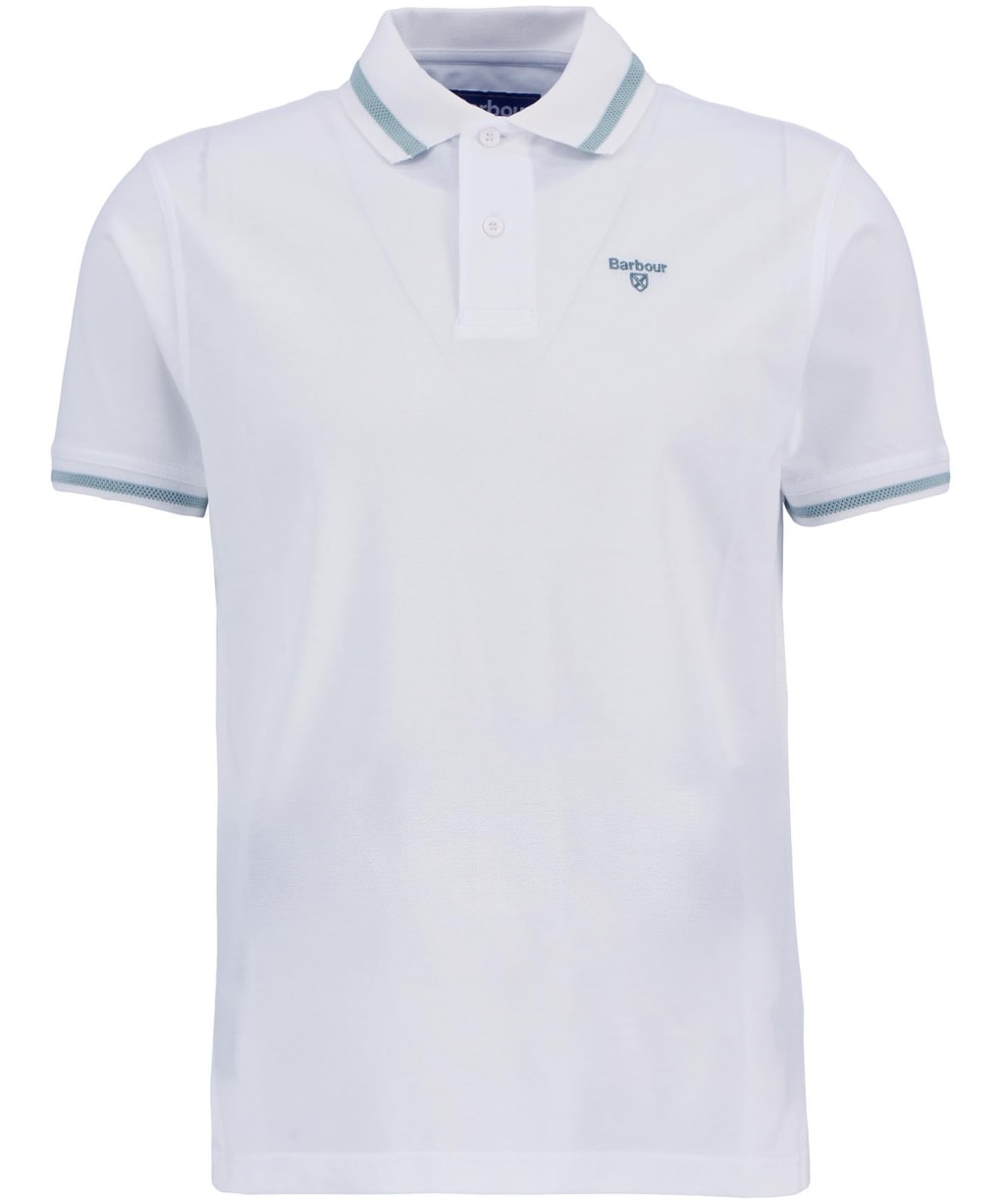 Men's Barbour Ferrybridge Lightweight Tailored Fit Polo Shirt - White