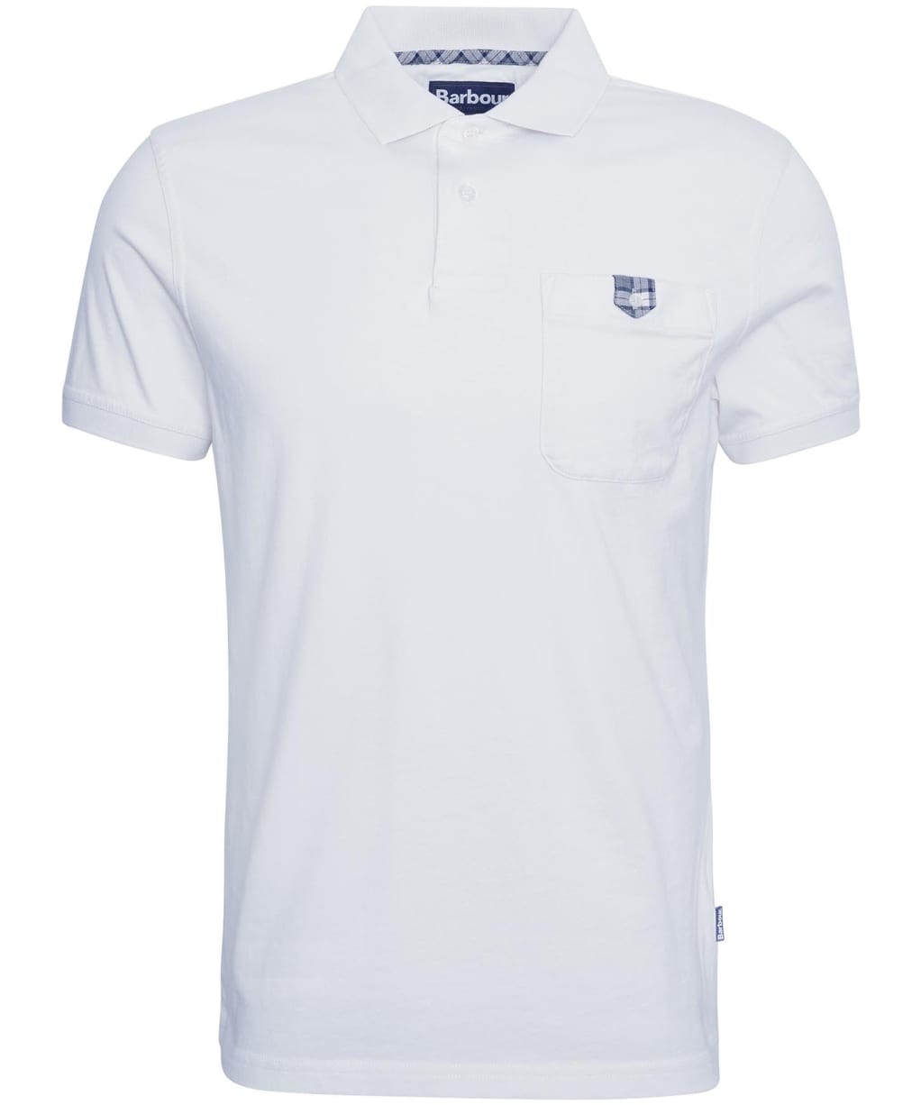 Men's Barbour Tothill Tailored Fit Polo Shirt - Antique White