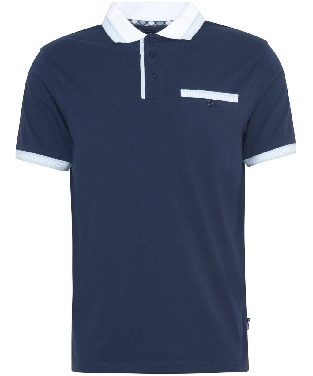 Men's Barbour Thurne Tipped Tailored Fit Polo Shirt - Navy