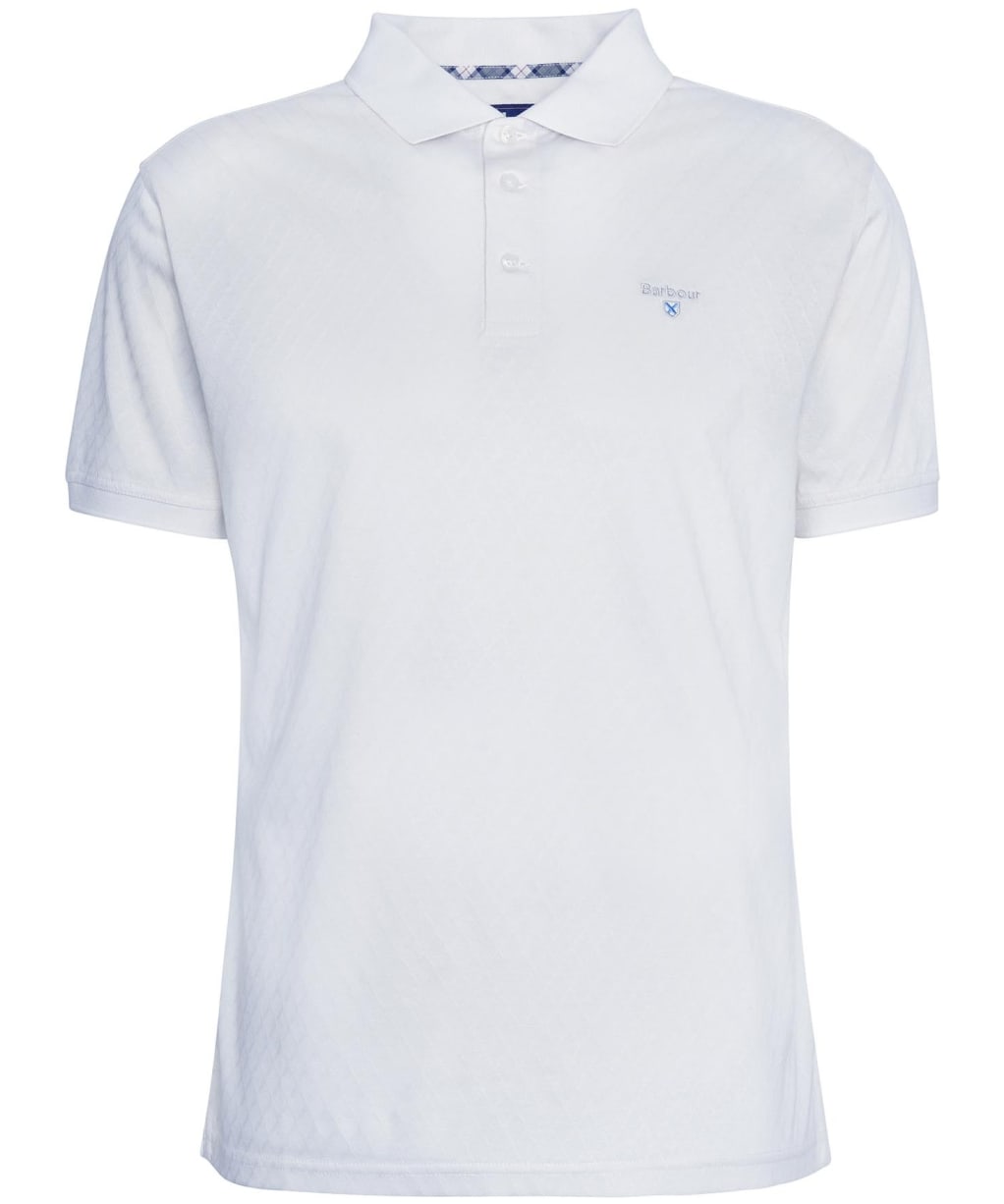 Men's Barbour Sutton Tailored Fit Polo Shirt - Antique White