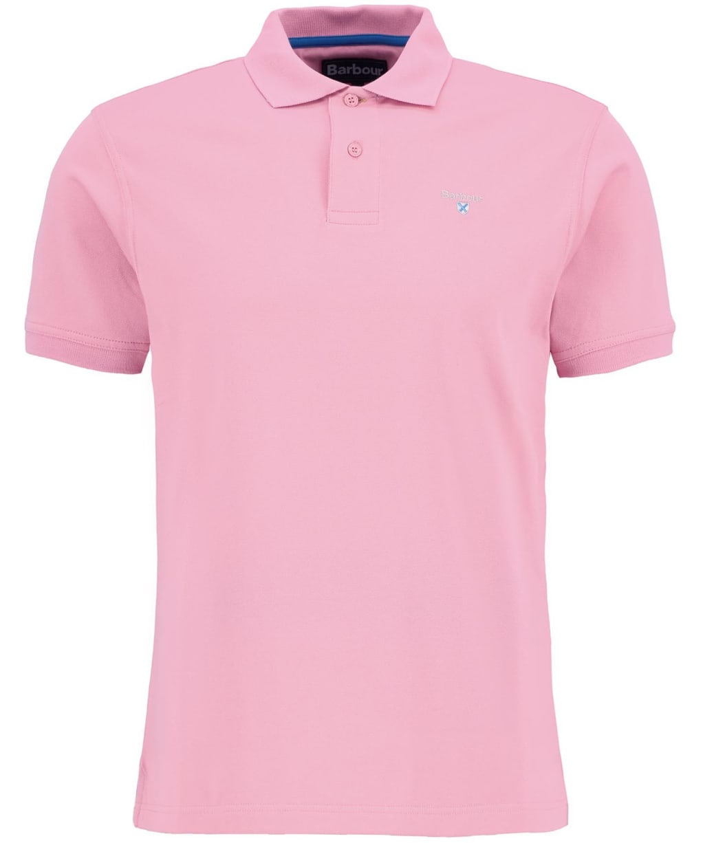 Men's Barbour Active Tailored Fit Polo Shirt - Candy Pink