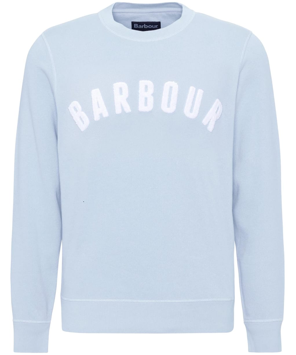 Men's Barbour Prep Logo Crew Sweater - Ocean Sky
