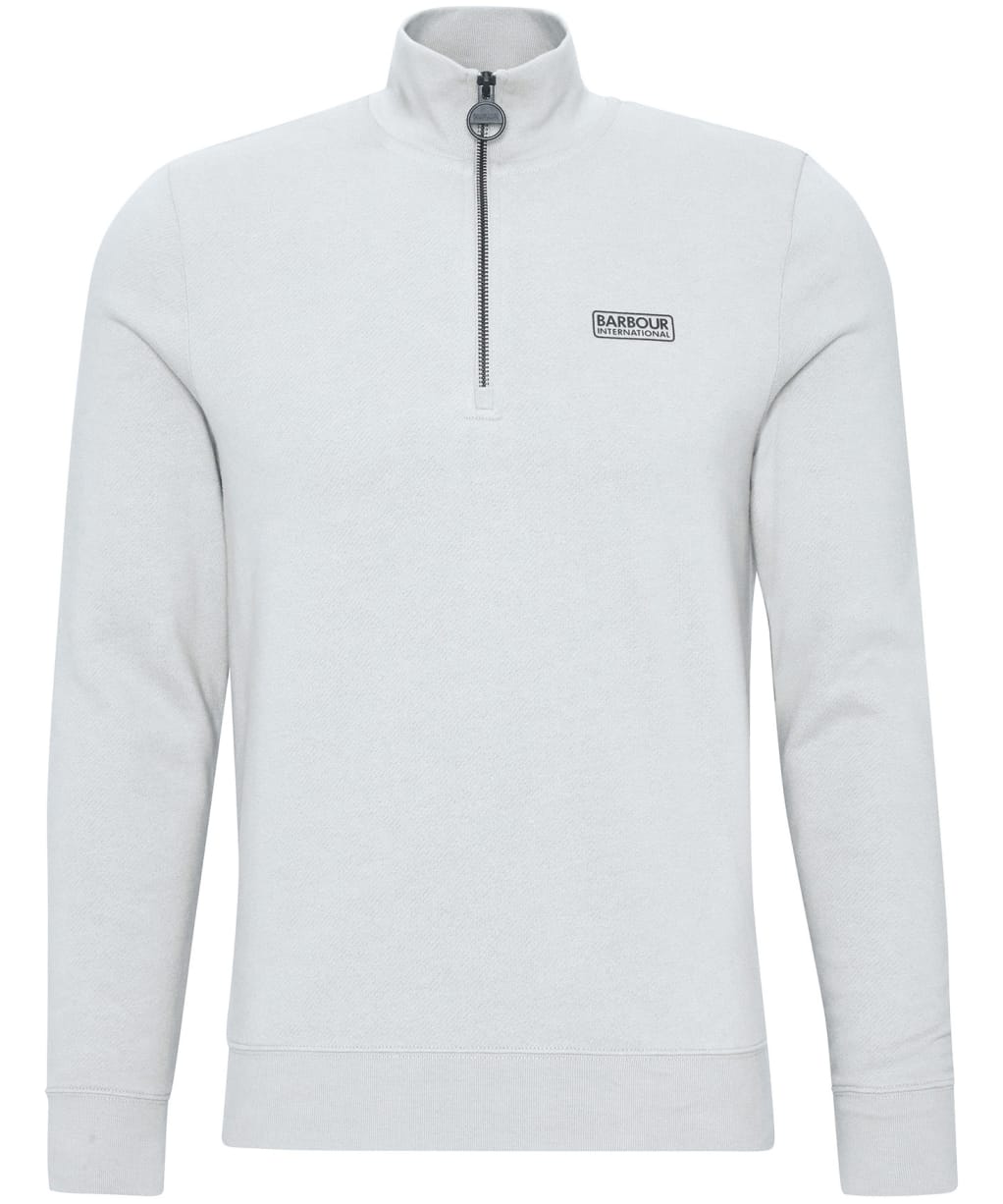Men’s Barbour International Essential Half Zip Sweater - Concrete