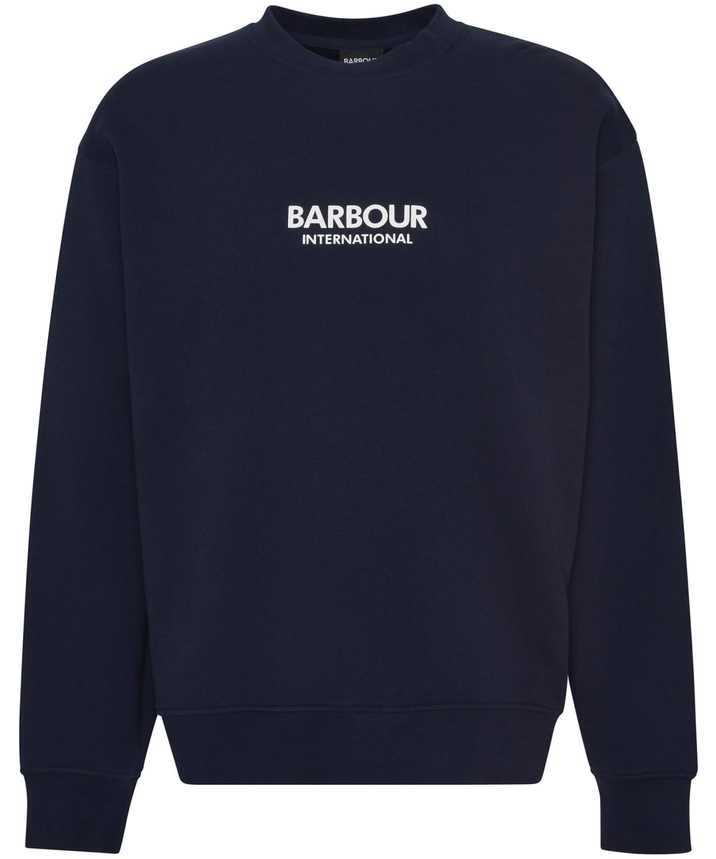 Men's Barbour International Formula Oversized Crew Sweatshirt - Sapphire Navy