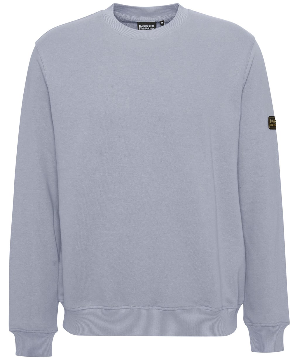 Men's Barbour International Outline Badge Crew - Pale Slate