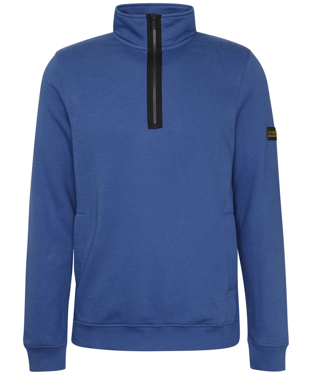 Men's Barbour International Outline Funnel Neck Sweatshirt - North Sea Blue