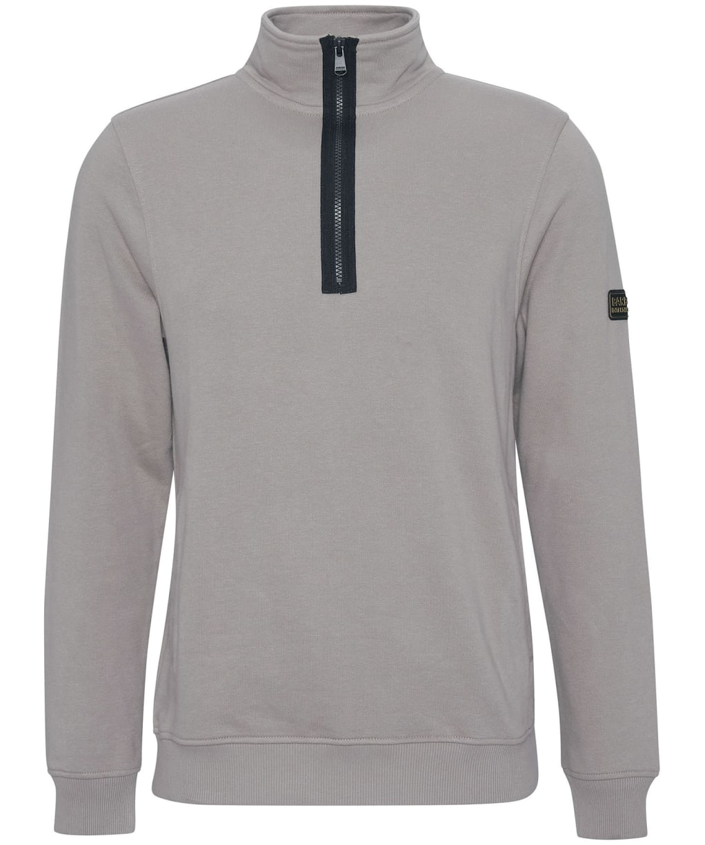 Men's Barbour International Outline Funnel Neck Sweatshirt - Concrete