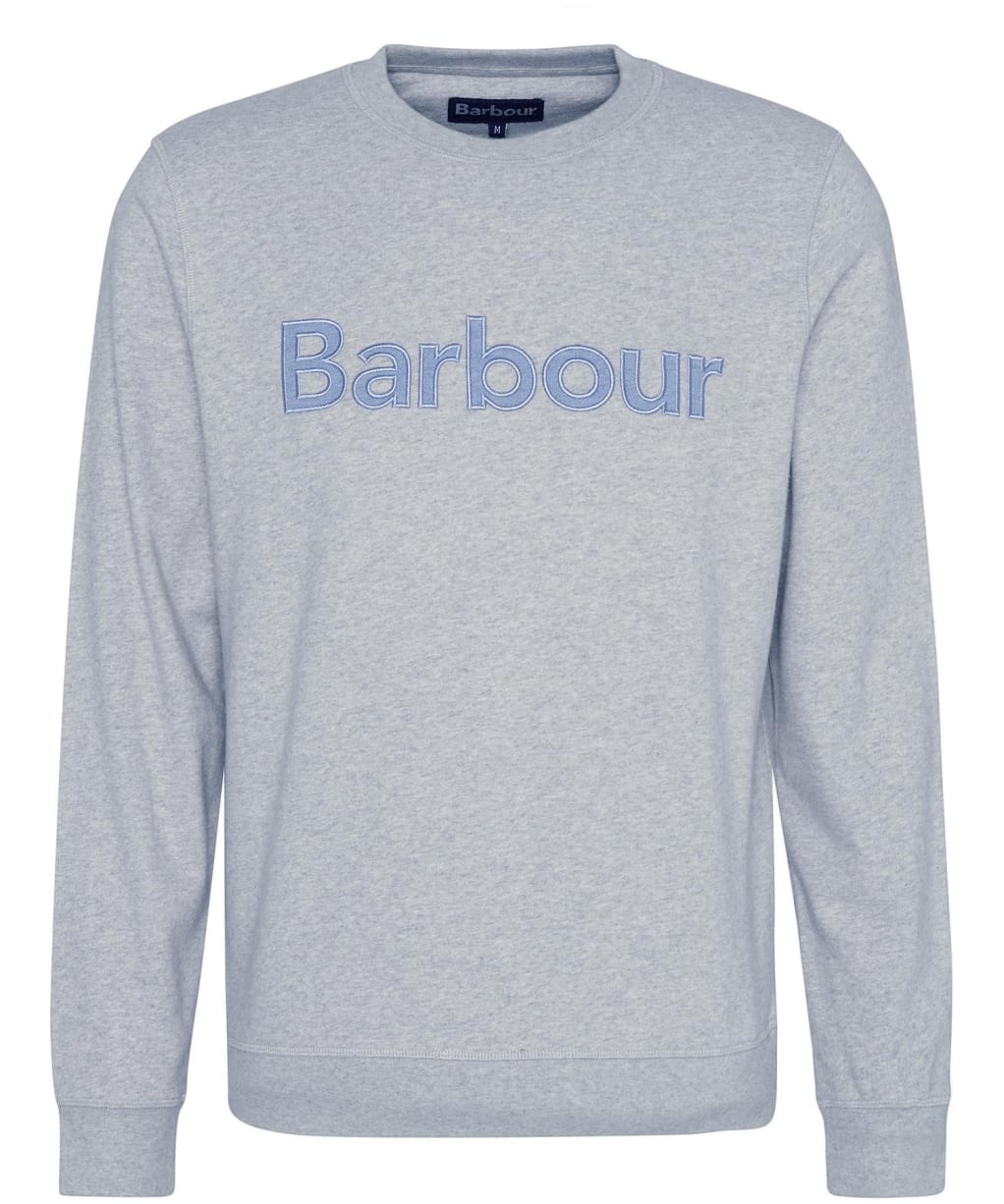 Men's Barbour Pique Applique Crew Sweatshirt - Grey Marl