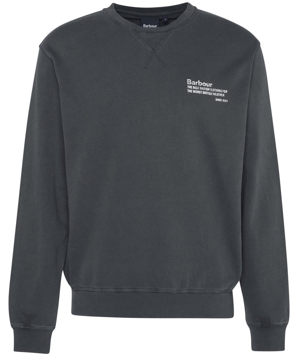 Men's Barbour Bulford Relaxed Fit Crew Sweatshirt - Gunmetal