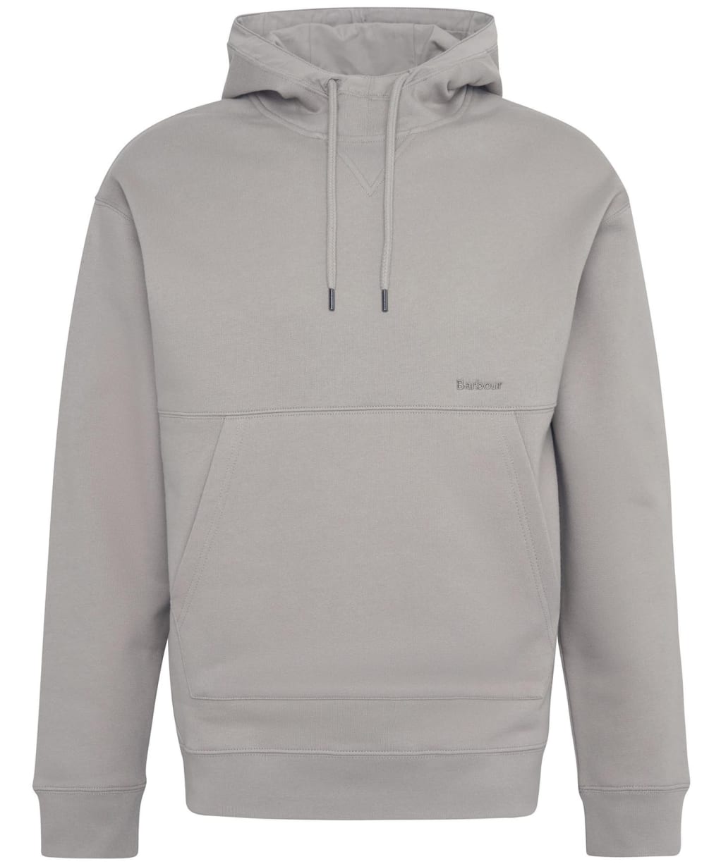 Men's Barbour Yalding Hooded Sweatshirt - Concrete