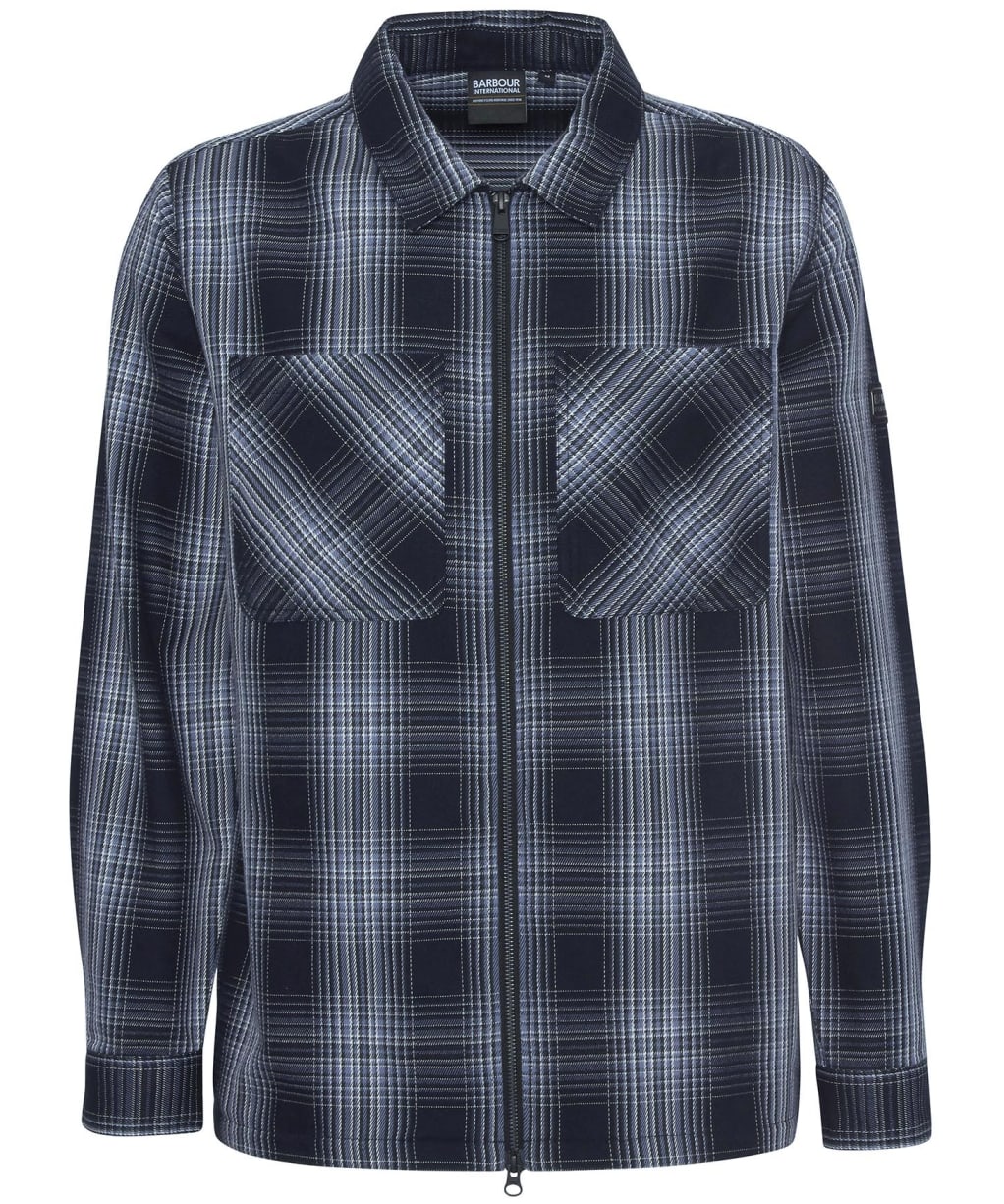 Men's Barbour International Arne Checked Overshirt - Black