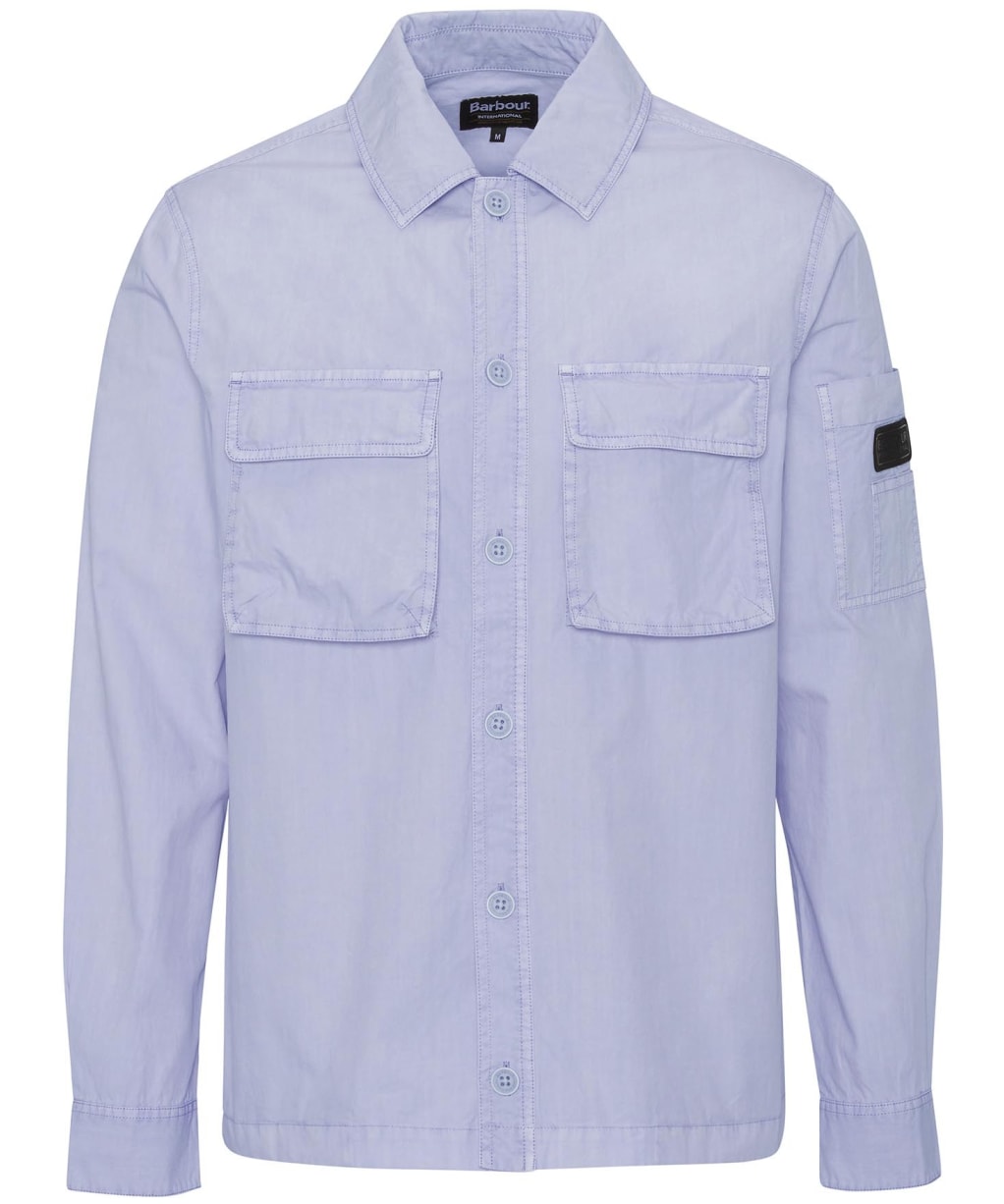 Men's Barbour International Kenneth Garment Dye Overshirt - Thistle
