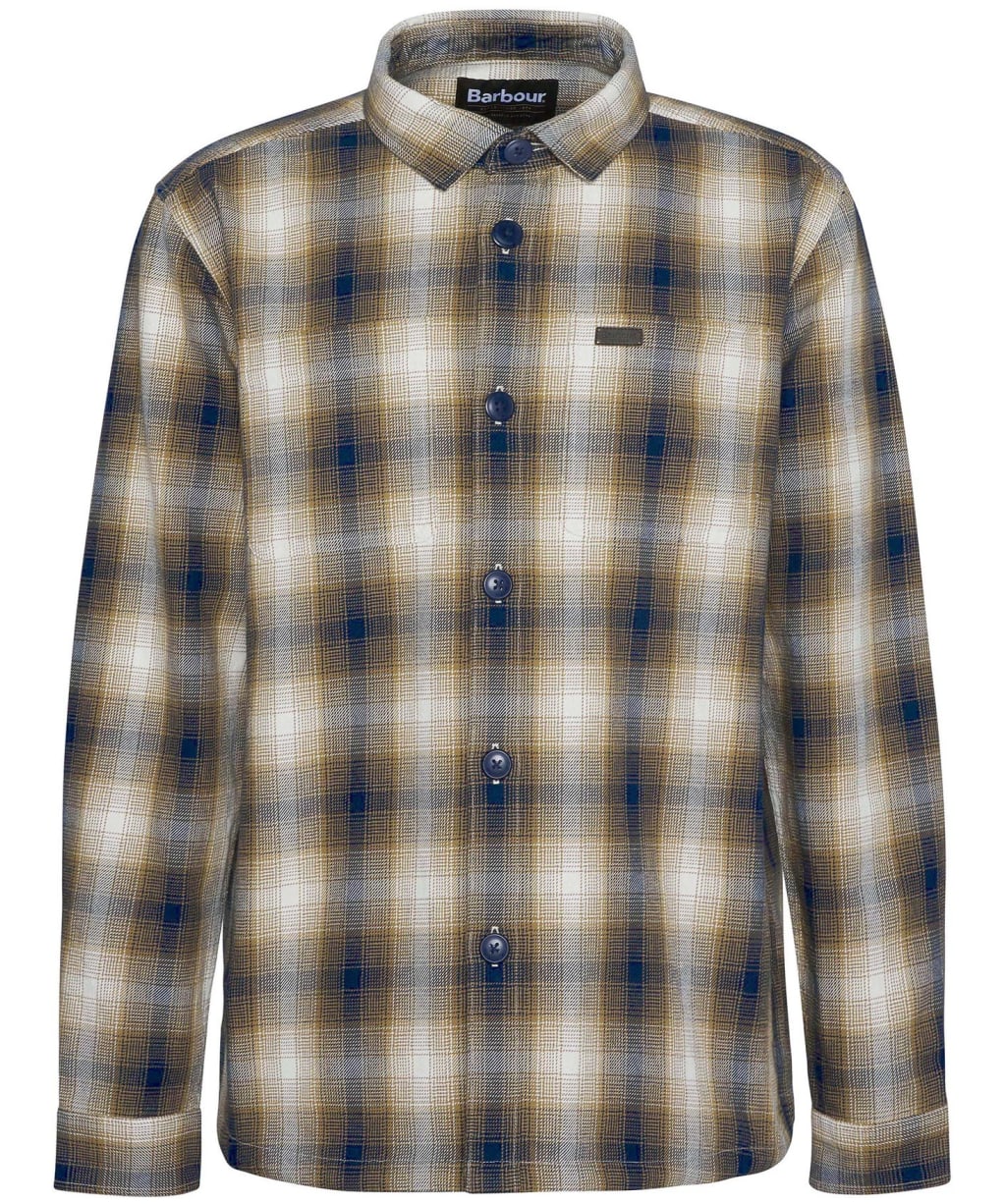 Men's Barbour Sandside Checked Overshirt - Navy