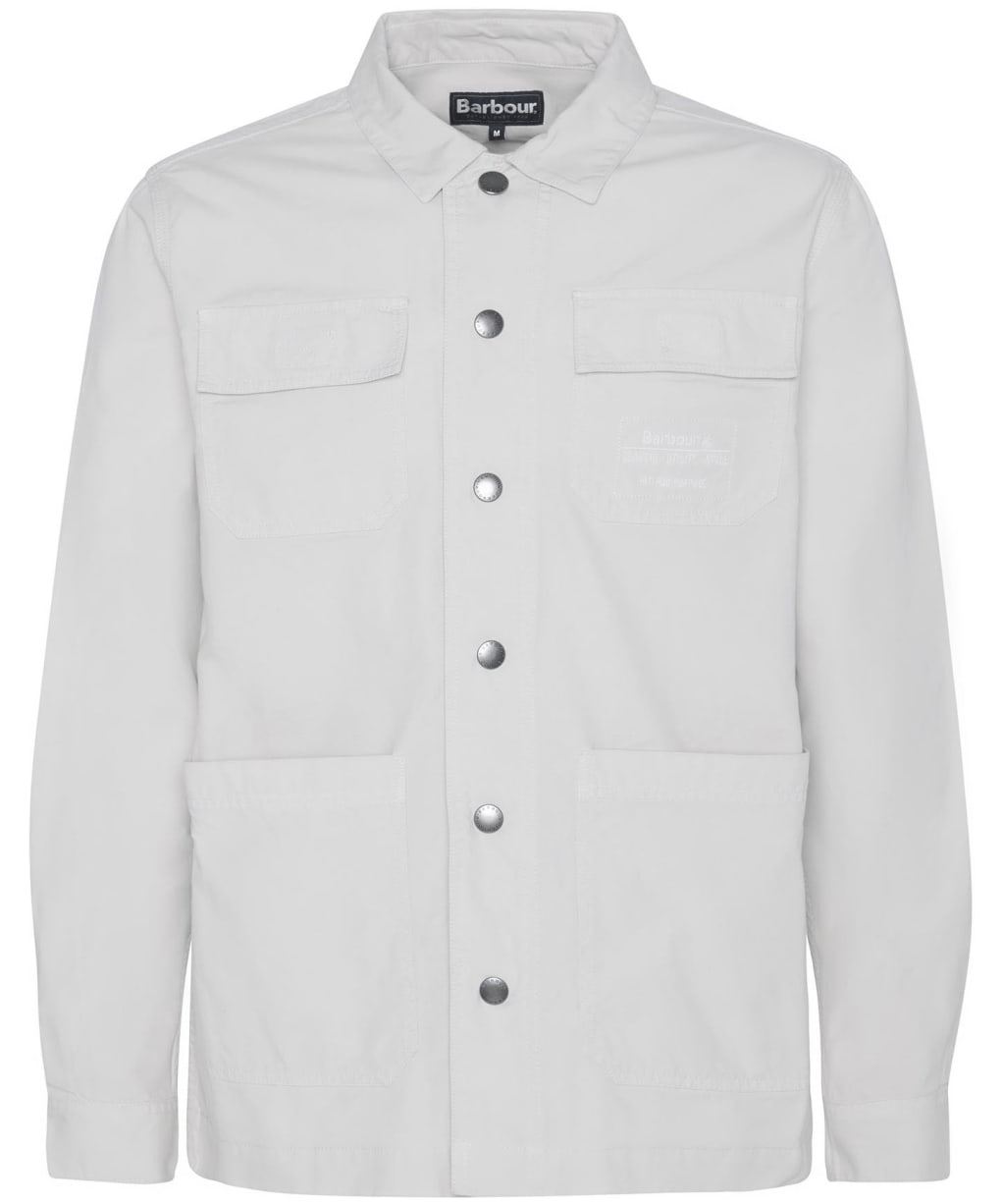 Men's Barbour Grindle Cargo Relaxed Overshirt - Oatmeal
