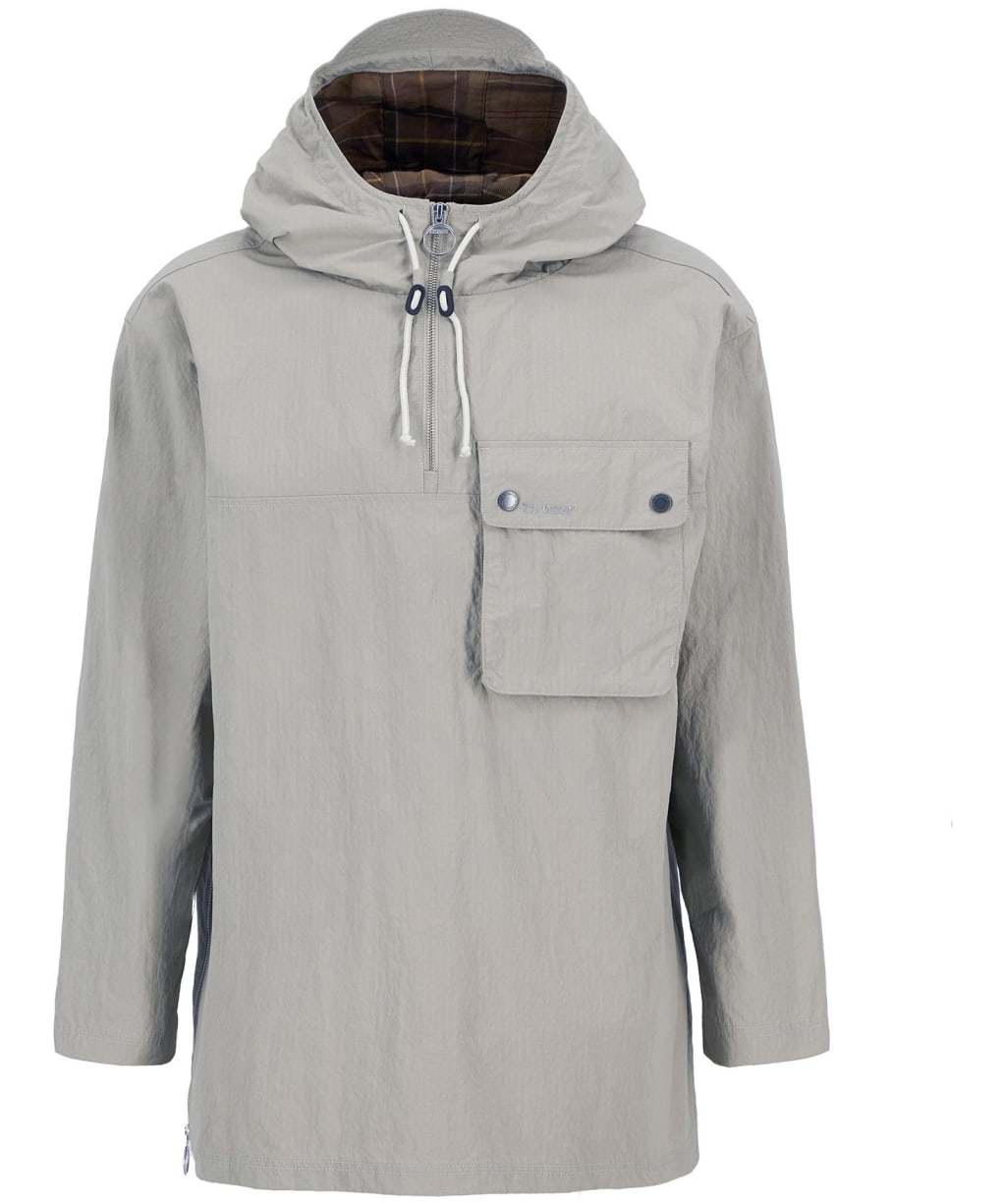 Men's Barbour Durham Hooded Overshirt - Concrete