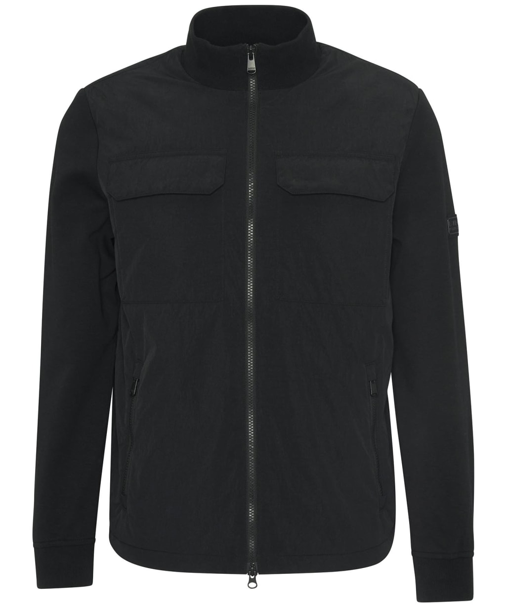 Men's Barbour International Ethan Funnel Neck Quilted Sweat - Black