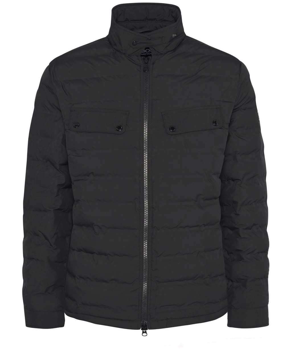 Men's Barbour International Welded Ariel Shirt Quilted Jacket - Black