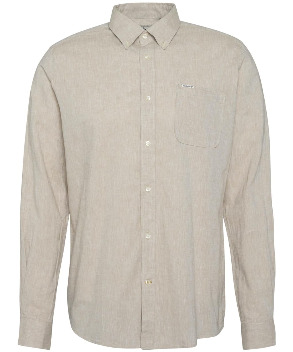 Men's Barbour Nelson Tailored Shirt - Stone