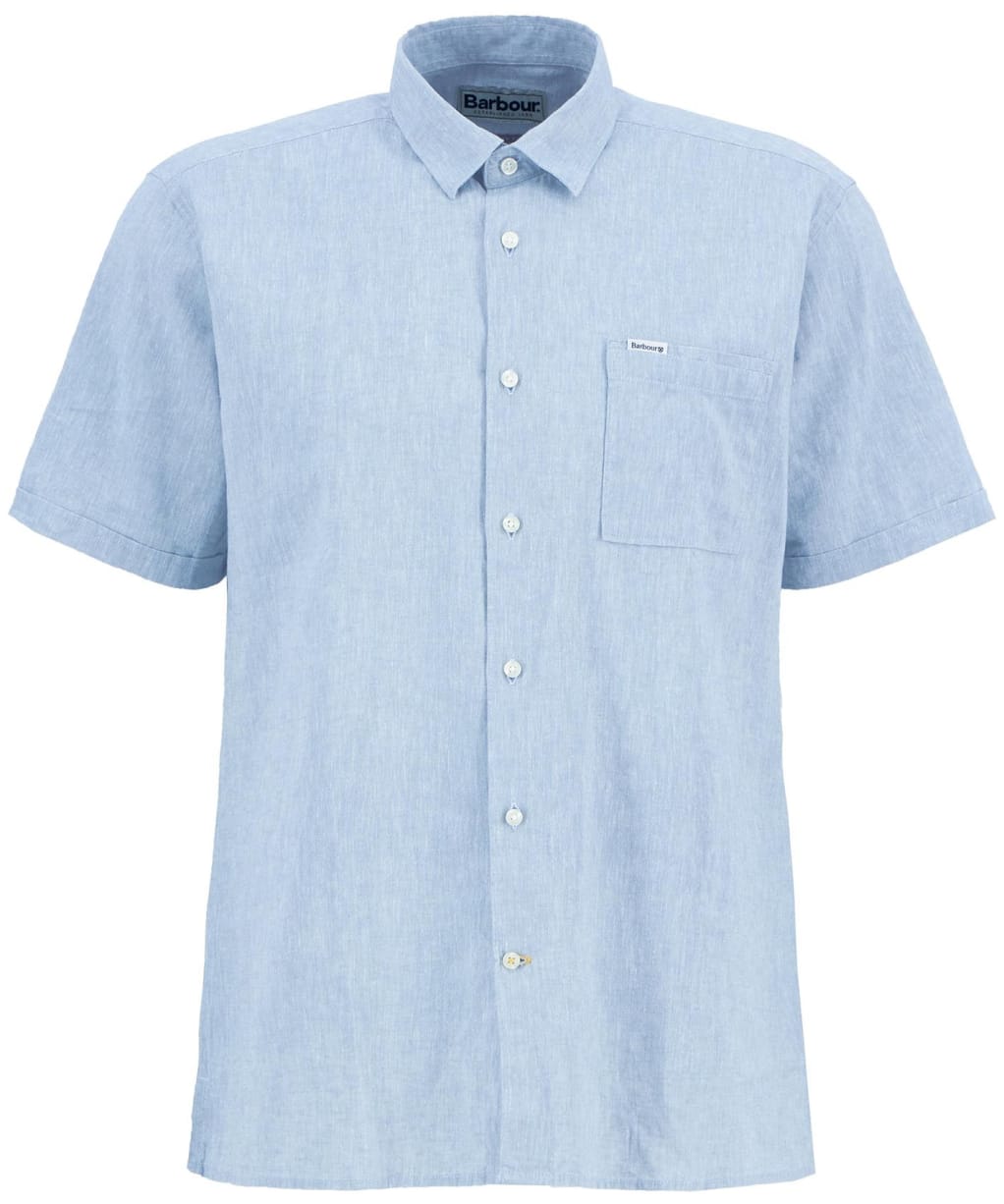 Men's Barbour Nelson S/S Summer Shirt - Lead