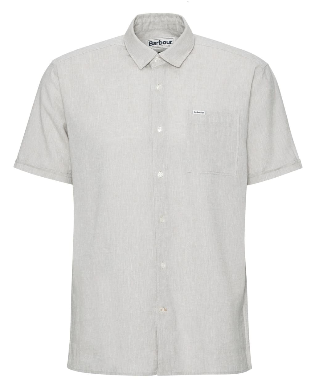 Men's Barbour Nelson S/S Summer Shirt - Stone