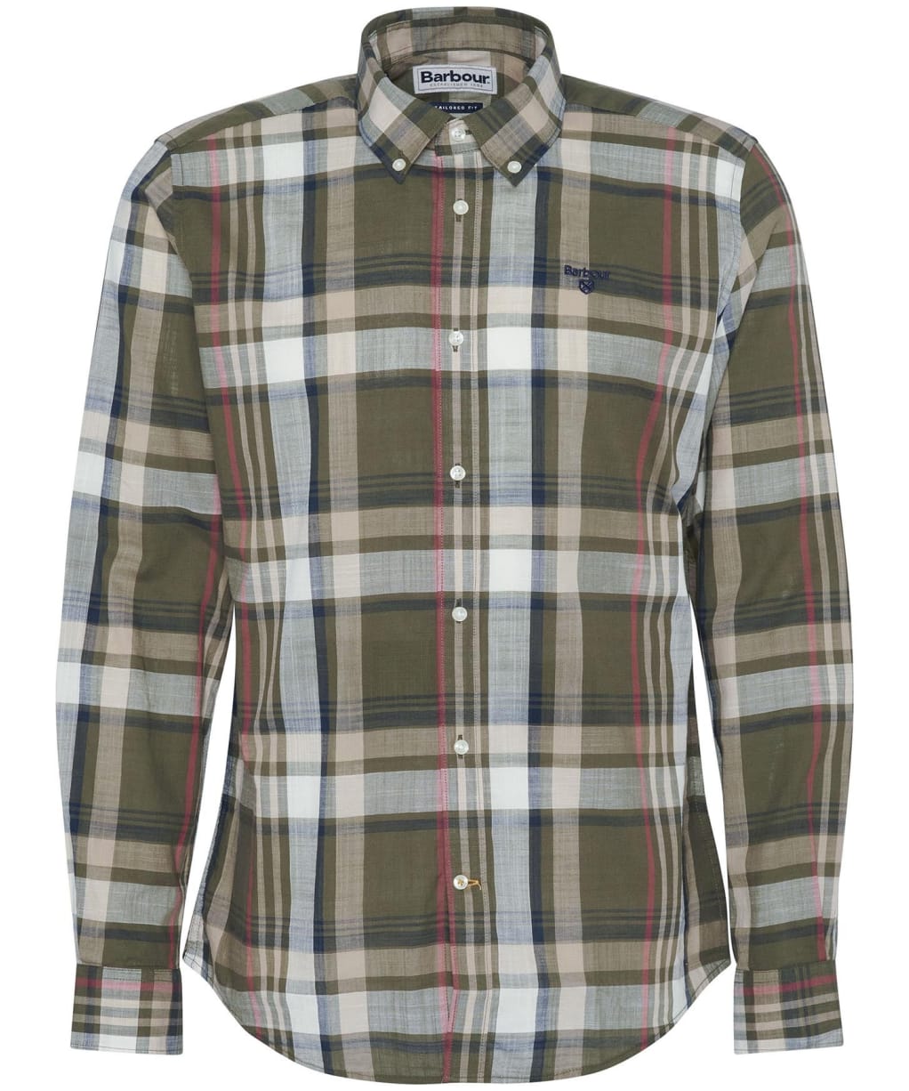 Men's Barbour Kidd Tailored Shirt - Dark Olive