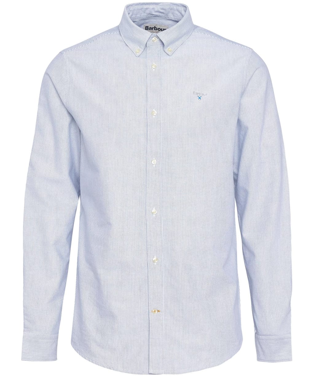 Men's Barbour Striped Oxtown Tailored Shirt - Navy