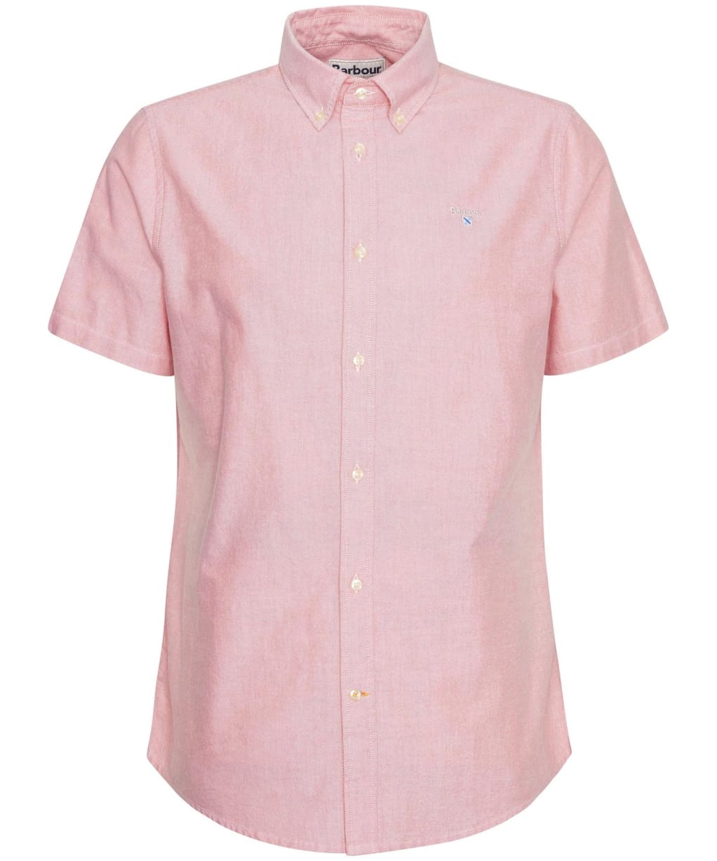 Men's Barbour Oxtown Short Sleeve Tailored Shirt - Horizon Orange