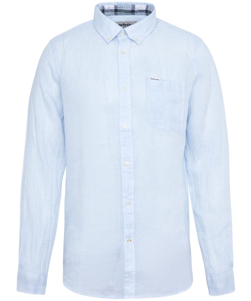 Men's Barbour Linton Tailored Shirt - Ocean Sky