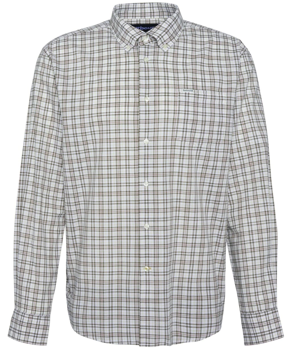 Men's Barbour Durand Long Sleeve Shirt - Stone