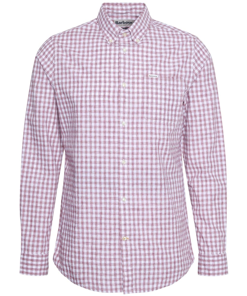 Men's Barbour Kanehill Tailored Fit Shirt - Washed Raspberry