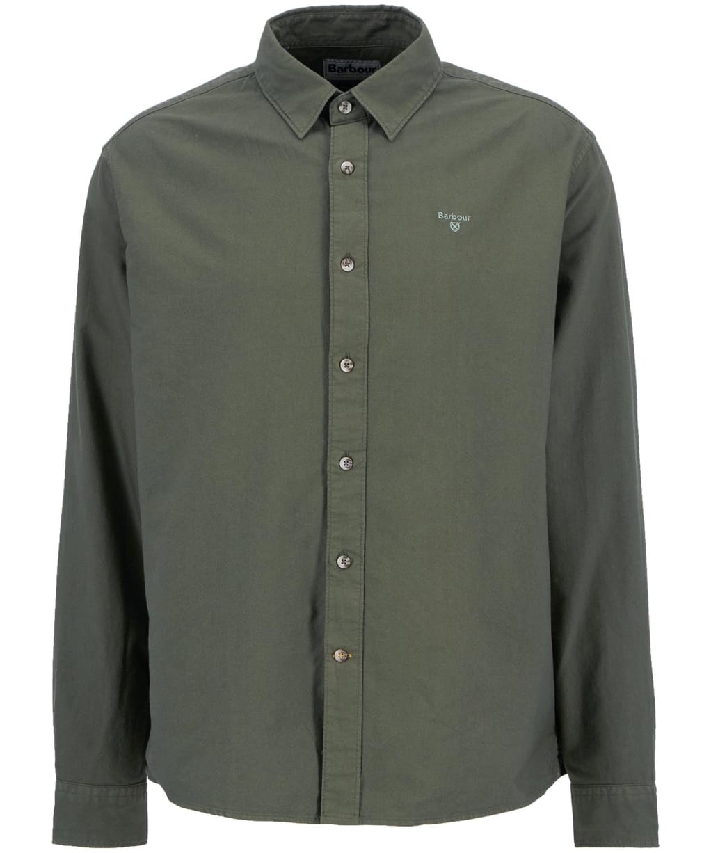 Men's Barbour Garment Dyed Oxtown Relaxed Fit Shirt - Light Sage