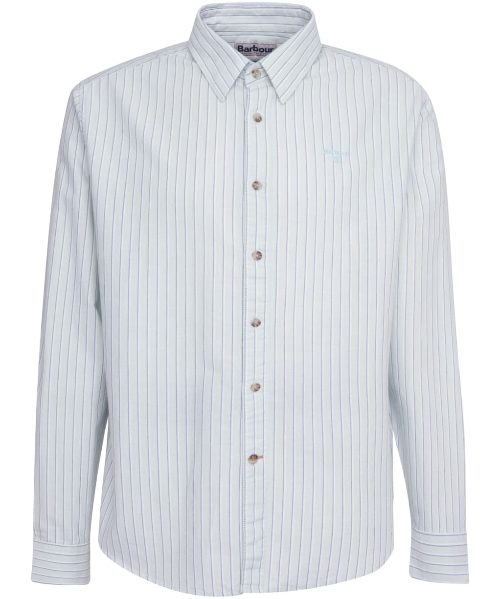 Men's Barbour Fenfield Oxford Stripe Relaxed Fit Shirt - Pale Apple