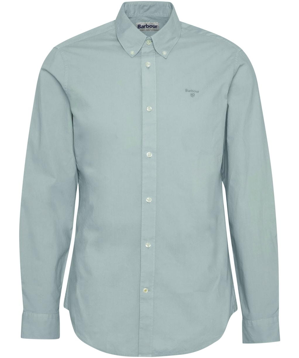 Men's Barbour Garment Dyed Poplin Tailored Fit Shirt - Pale Apple