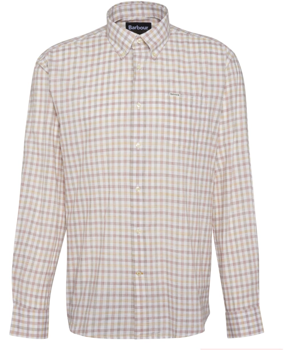 Men's Barbour Ravenfield Checked Regular Fit Shirt - Rust