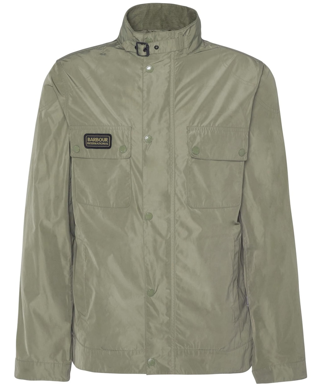 Men's Barbour International Merton Shell Showerproof Jacket - Bleached Olive