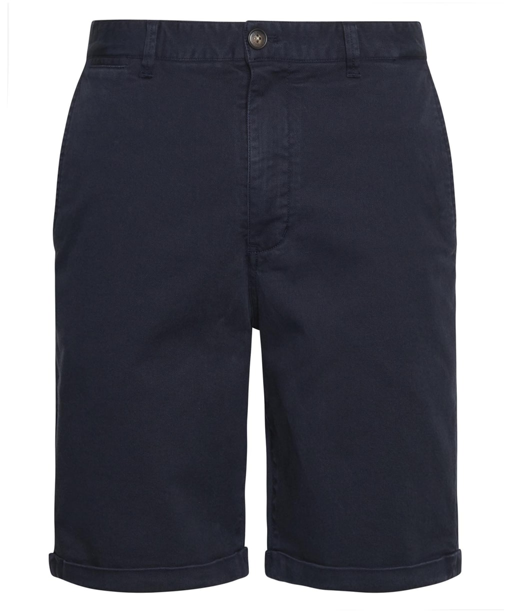 Men's Barbour Washed Twill Chino Shorts - Dark Navy