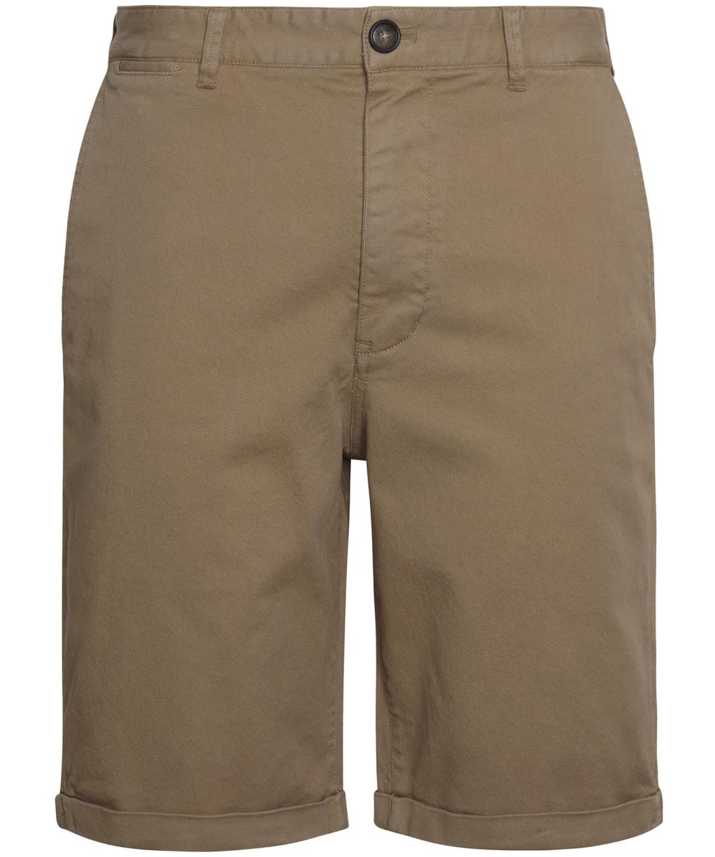 Men's Barbour Washed Twill Chino Shorts - Olive