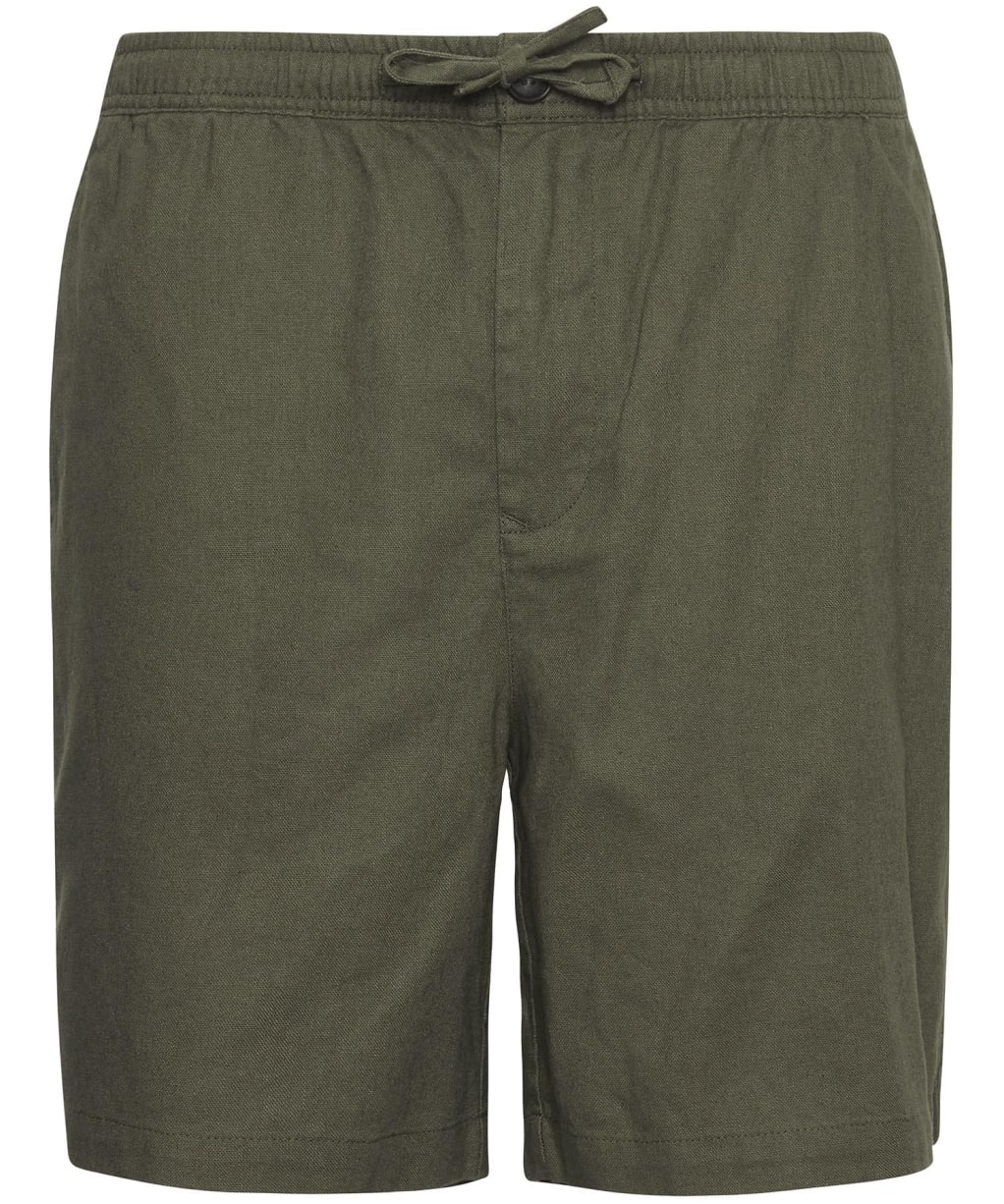 Men's Barbour Cotton Linen Relaxed Shorts - Light Sage
