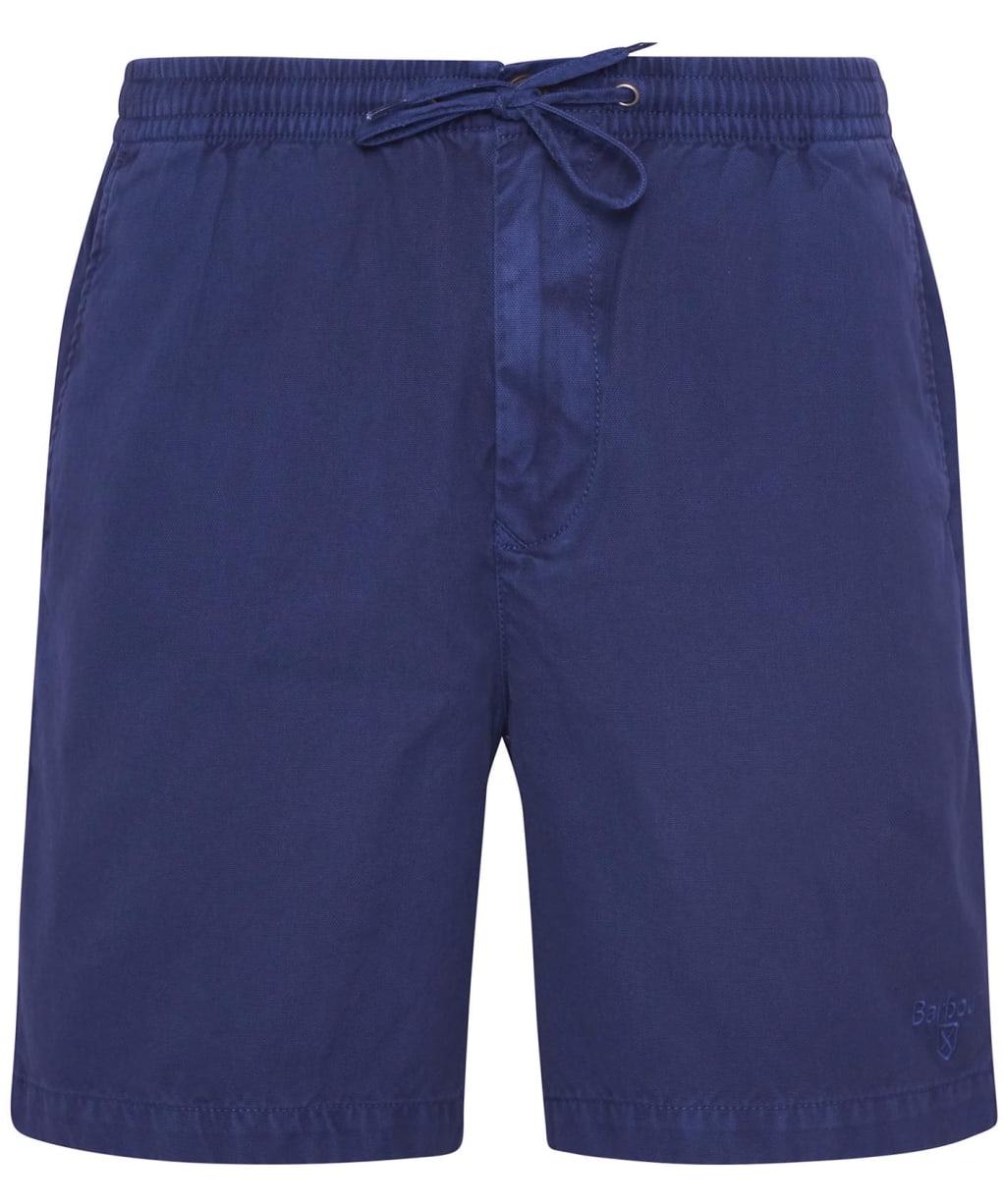 Men's Barbour Washed Oxford Relaxed Shorts - Oceana