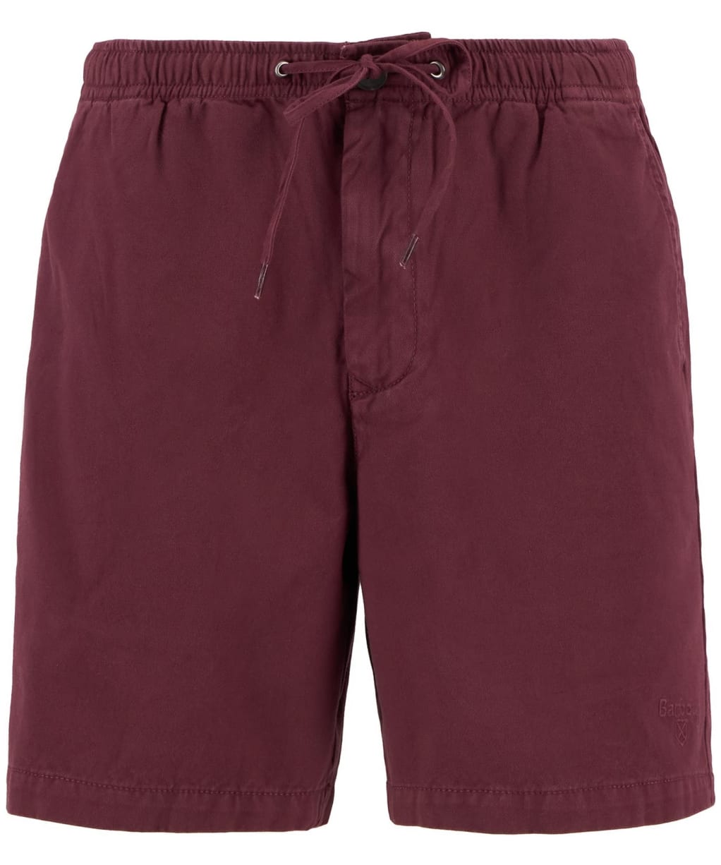 Men's Barbour Washed Oxford Relaxed Shorts - Burnt Heather