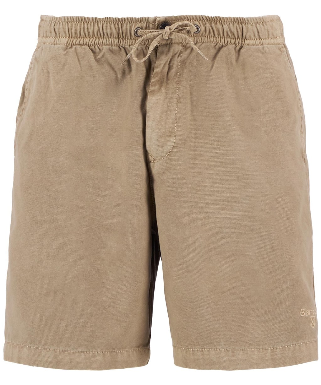 Men's Barbour Washed Oxford Relaxed Shorts - Washed Stone