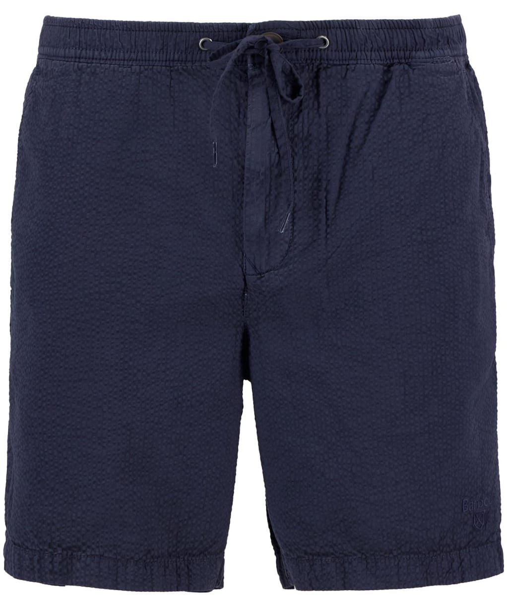 Men's Barbour Seersucker Relaxed Shorts - Navy