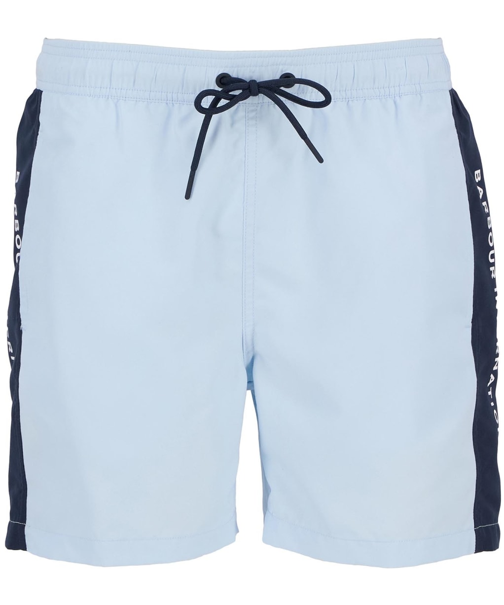 Men's Barbour International Panel  Logo Swim Short - Ice Water