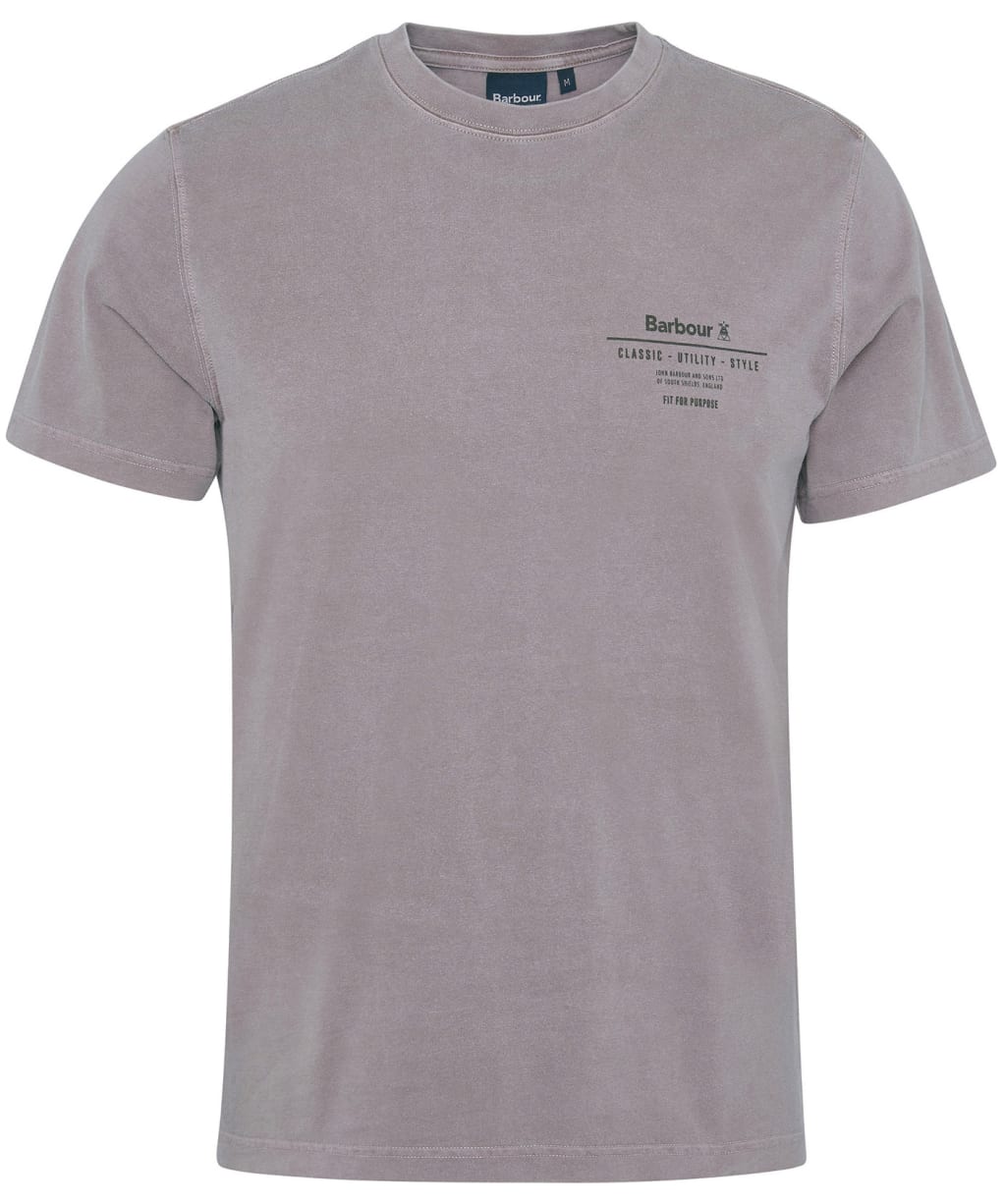 Men's Barbour Hickling Short Sleeve Cotton T-Shirt - WASHED HEATHER