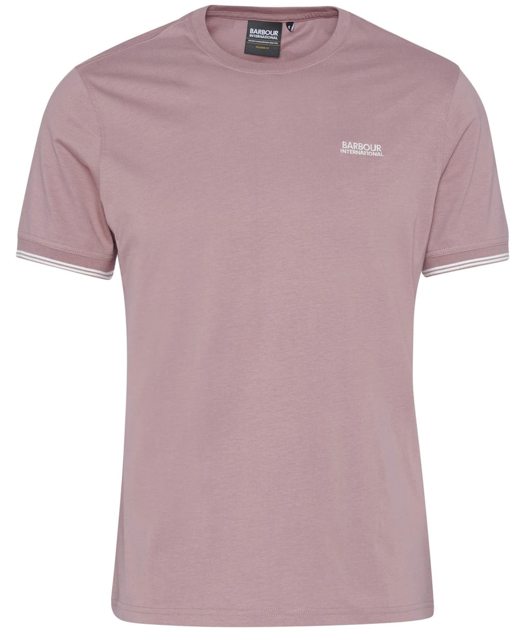 Men's Barbour International Philip Tipped Cuff Cotton T-Shirt - Vintage Pink