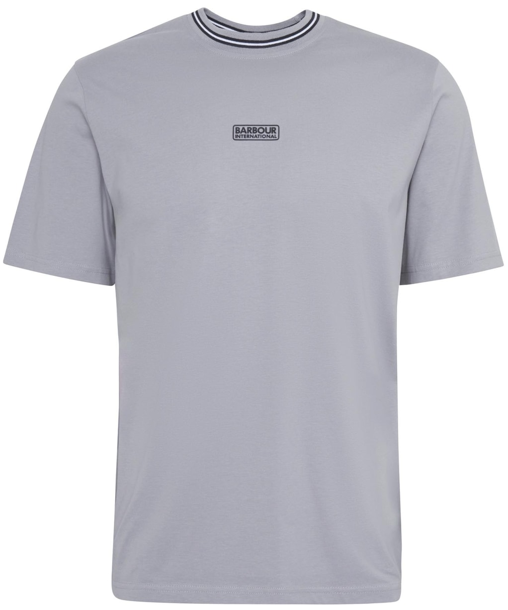 Men's Barbour International Central Logo Tipped T-Shirt - Pale Slate