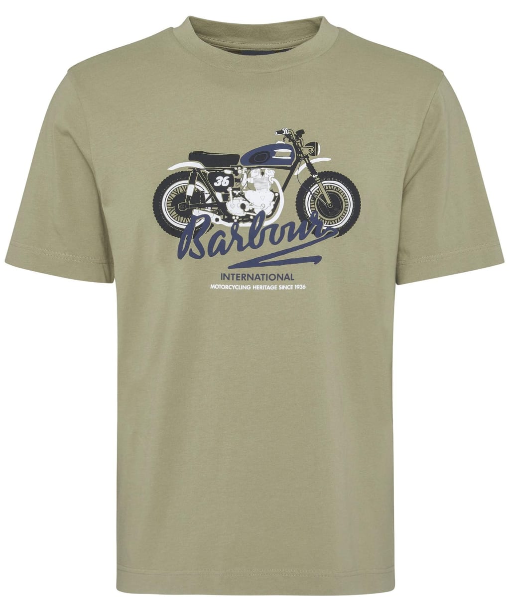 Men's Barbour International Stonebridge Graphic T-Shirt - Bleached Olive