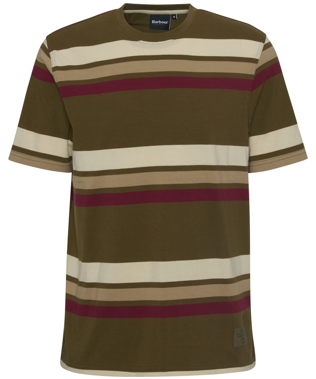 Men's Barbour Golborne Stripe Relaxed Fit T-Shirt - Light Sage